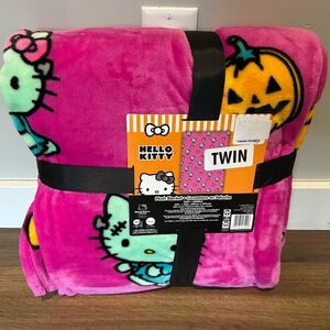 NEW - Hello Kitty twin Frankenstein blanket “Frankie”